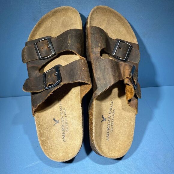 American Eagle - Men's Sandals - Brown - Size 8-41,5 new - Picture 7 of 9